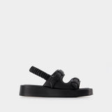 Sandales À Plateforme Loop - Elleme - Cuir - Noir