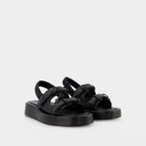 Sandales À Plateforme Loop - Elleme - Cuir - Noir