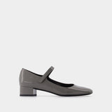 Ballerines Ginny en Cuir Gis
