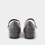 Ballerines Ginny en Cuir Gis