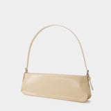 Sac Dulce Long en Cuir Beige