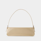 Sac Dulce Long en Cuir Beige