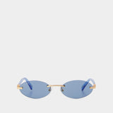 Lunettes - By Far - Acétate - Bleu