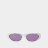 Lunettes Rodeo - By Far - Acétate - Solid White