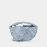 Sac À Main Baby Cush - By Far - Cuir - Denim