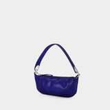 Sac Hobo Mini Amira - By Far - Cuir - Bleu