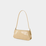 Sac Hobo Dulce - By Far - Cuir Verni - Kraft