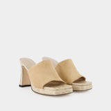 Mules Beliz - By Far - Cuir - Kraft
