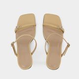 Mules Flick - By Far - Cuir - Kraft