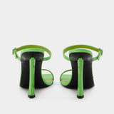 Mules Flick - By Far - Cuir - Vert