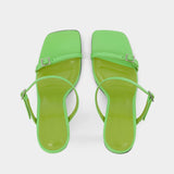 Mules Flick - By Far - Cuir - Vert