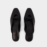 Mules Finn - By Far - Cuir - Noir