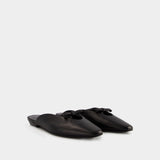 Mules Finn - By Far - Cuir - Noir