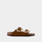 Sandales Arizona - Birkenstock - Cuir - Marron