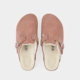 Mules Boston Shearling - Birkenstock - Laine - Pink Clay