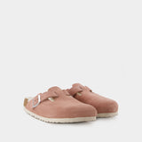 Mules Boston Shearling - Birkenstock - Laine - Pink Clay