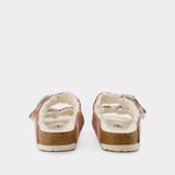 Sandales Arizona Shearling - Birkenstock - Laine - Pink Clay
