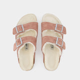 Sandales Arizona Shearling - Birkenstock - Laine - Pink Clay