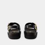 Sandales Cannes - Birkenstock - Cuir - Noir