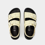 Sandales Cannes - Birkenstock - Cuir - Beige