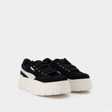 Baskets Mayze Stack en Cuir Noir