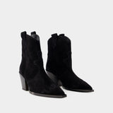 Bottines Albi - Aeyde - Cuir - Noir