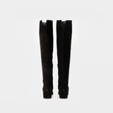 Bottes Letizia en Cuir Noir