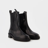 Bottines Noires Jack en Cuir