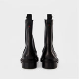 Bottines Noires Jack en Cuir