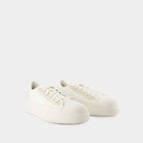 Sneakers Y-3 Ajatu Court Low - Y-3 - Cuir - Blanc Cassé