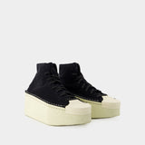 Sneakers Renga Hi - Y 3 - Cuir - Noir/Blanc