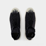 Sneakers Nizza High - Y-3 - Cuir - Noir/Blanc