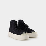 Sneakers Nizza High - Y-3 - Cuir - Noir/Blanc