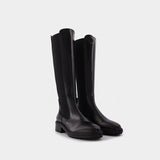 Bottes Blanca en Cuir Noir