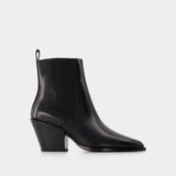 Bottines Noires Kate en Cuir