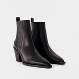 Bottines Noires Kate en Cuir