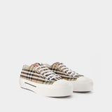 Sneakers Lf Tnr Jack L Low - Burberry - Coton - Motif check