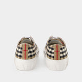 Sneakers Lf Tnr Jack L Low - Burberry - Coton - Motif check