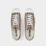 Sneakers Lf Tnr Jack L Low - Burberry - Coton - Motif check