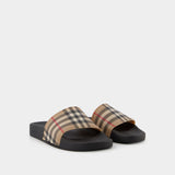 Mules Lf Sdl Furley L Chk - Burberry - Motif check