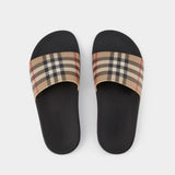 Mules Lf Sdl Furley L Chk - Burberry - Motif check