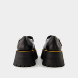 Derbies en Cuir Noir