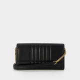 Wallet On Chain Ls Lola Qxc - Burberry - Cuir - Noir