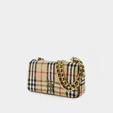 Sac Hobo Ll Sm Lola C Bch - Burberry - Coton - Motif check