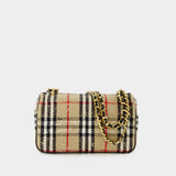 Sac Hobo Ll Sm Lola C Bch - Burberry - Coton - Motif check