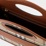 Sac Mini Pocket - Burberry - Toile - Motif check