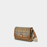 Sac Hobo MD Note - Burberry - Coton - Marron