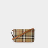 Sac Hobo LS Hampshire - Burberry - Cuir - Beige