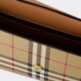 Sac Hobo LS Hampshire - Burberry - Cuir - Beige