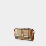 Sac Hobo LS Hampshire - Burberry - Cuir - Beige